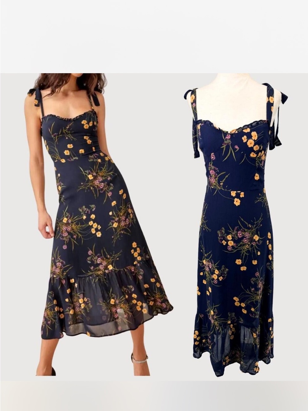 Reformation Genie floral midi dress 4